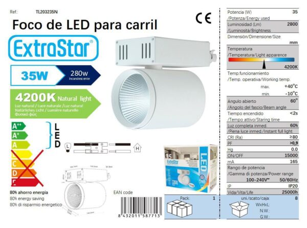 FOCO LED PARA TETO