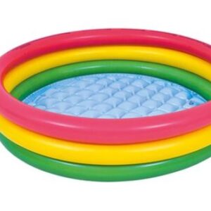 Piscina colorida redonda
