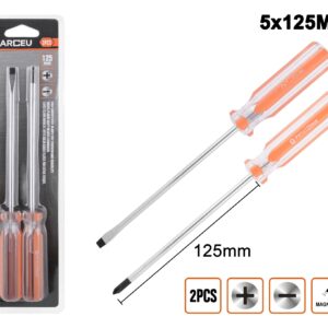 Chave de fendas conjunto de 2 tipos (125mm)