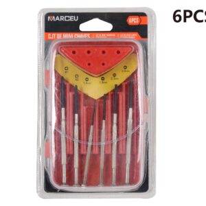 Conjunto de mini chaves de fenda com 2 tipos de bicos
