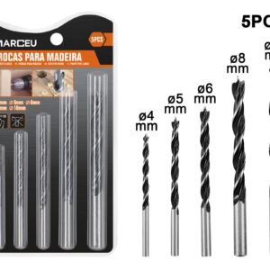 Conjunto de brocas para madeira de 5pcs