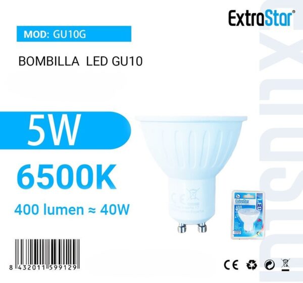 Lâmpada LED Gu10 cor branca