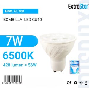 Lâmpada LED Gu10 7w cor branca