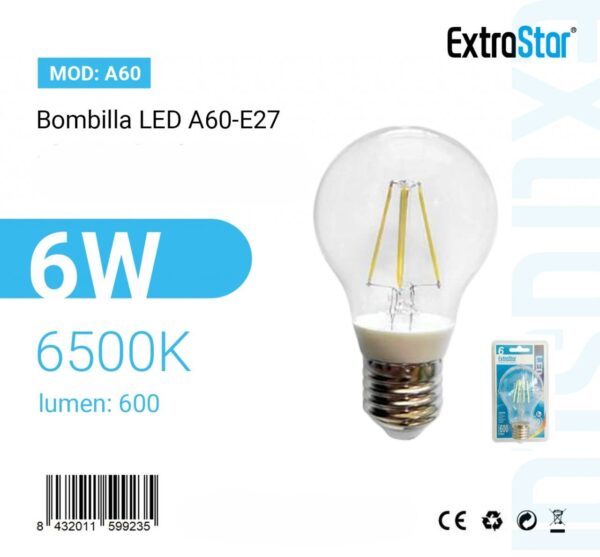 Lâmpada LED A60-E27 Cor Branca