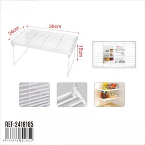 Prateleira Organizadora Dobrável – Branco 39cm