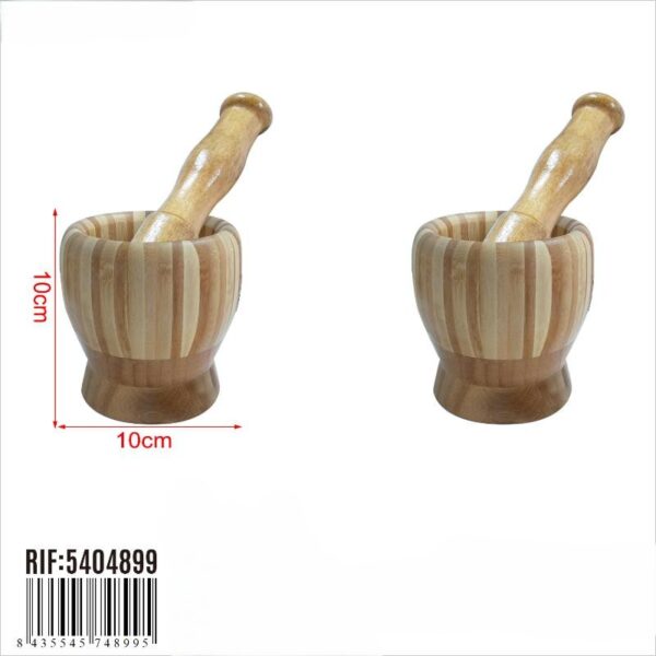 Almofariz e Pilão de Madeira – 10 cm x 10 cm