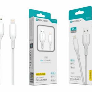 Cabo de Dados Lightning Branco 1M,5A