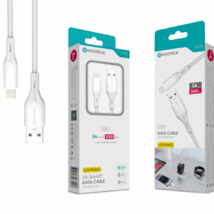 Cabo de Dados Lightning Branco 3M,5A