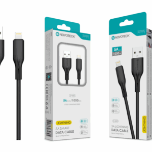 Cabo de Dados Type-C Negro 1M,5A