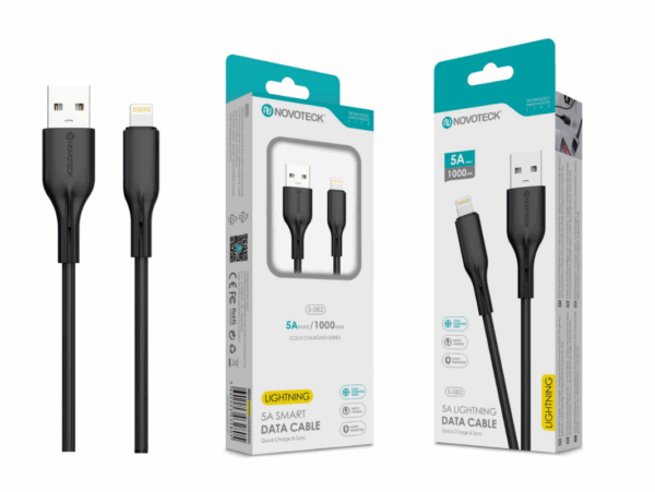 Cabo de Dados Type-C Negro 1M,5A