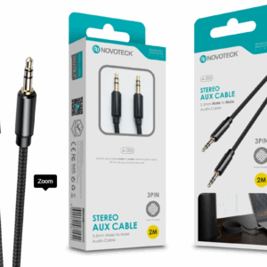 Cabo Aux 2M 3Pin Jack 3.5