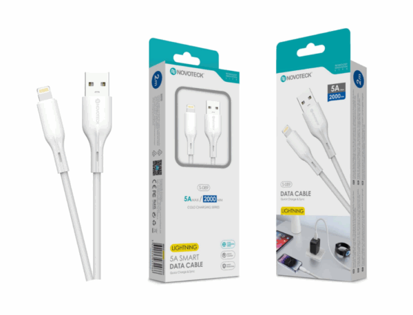Cabo de Dados Type-C Branco 2M,5A