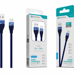 Cabo de Dados Micro USB Textil Trançado 5A 1M