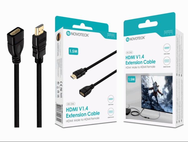 Cabo de Extensão HDMI V1.4 - Macho para Fêmea, 1.5m