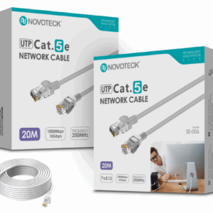 Cabo de Rede UTP Cat.5e SE-006 – 20m, RJ45,Alta Velocidade 1000 Mbps, 250MHz