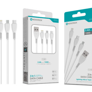 Cabo Usb 3In1 2.4A 1M S-043