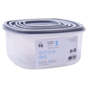 CAIXA PLÁSTICA DE 5 UNIDADES