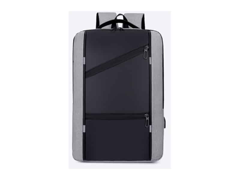 Mochila Novoteck Cinzento BAG-008 - Conectividade e Segurança no Design Executivo