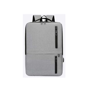 Mochila Cinzento Novoteck BAG-012 - Conforto e Praticidade com Design Moderno