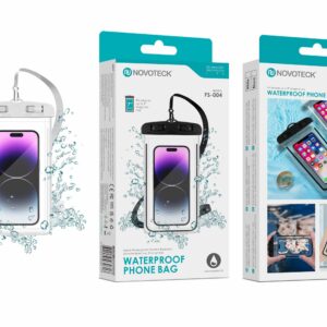 Bolsa Impermeável Branco para Telemóvel FS-004 – Compatível com Smartphones até 7"