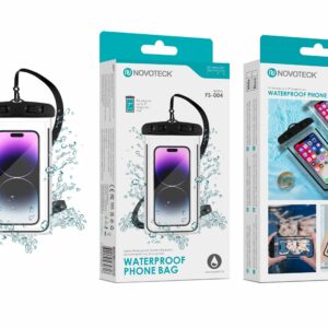 Bolsa Impermeável Negro para Telemóvel FS-004 – Compatível com Smartphones até 7"