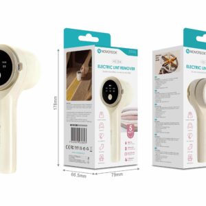 Removedor de Borbotos Elétrico Novoteck HG-004 – Recarregável 5W com Visor Digital, 3 Velocidades, Bateria 500mAh, USB Micro, Ideal para Roupas e Esto