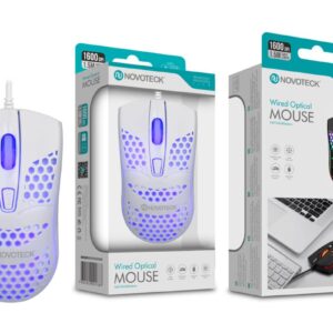 Rato Óptico Roxo Mini-Perfurados com Fio JS-007