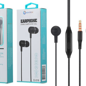 E-016 Auriculares Com Micro Negro