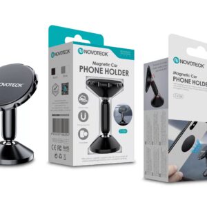 Suporte Magnético de Telemóvel para Carro Z-034 - Íman Forte, Rotação 360°, Design Elegante, Fácil Instalação
