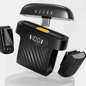 Microfone Sem Fios para Telemóvel – Duplo Microfone para Live, TikTok, Entrevistas e Vlogs | Plug & Play, Som Claro e Portátil | Modelo M8mini