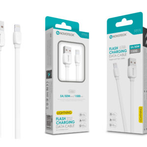 Cabo Lightning 5A 50W 1.50M S-053 Super Macio e Durável