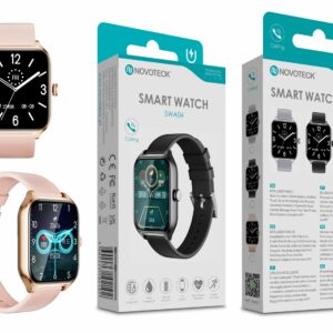 Smartwatch Rose Gold SWA04 - Monitoramento de Saúde, Notificações, Controle de Música, Tela Sensível ao Toque