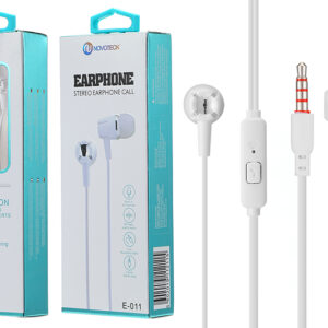 E-011 Auriculares Com Micro 1.20M Prateado