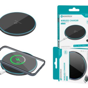 Base 15W Carregador Wireless Negro W-001