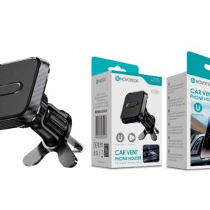 Suporte Z-058 para Ventilação de Carro - Magnético, Rotação Completa, Fibra de Carbono