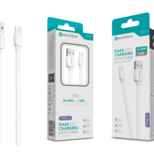 Cabo Type-C 5A 50W 1.50M S-052 Super Macio e Durável