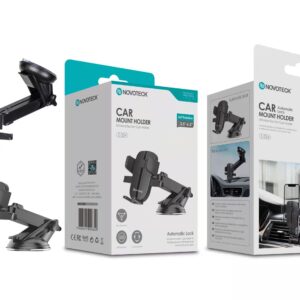 Suporte para Telemóvel com Bloqueio Automático e Rotação 360° - Compatível com 3,5''-6,5'' Z-024