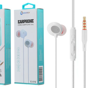 E-019 Auriculares Com Micro Branco