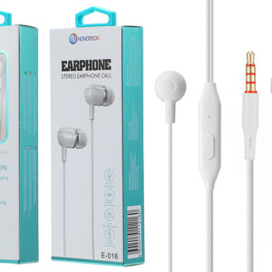E-016 Auriculares Com Micro Branco
