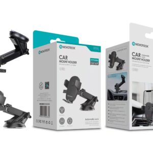 Suporte para Telemóvel com Bloqueio Automático e Rotação 360° - Compatível com 3,5''-6,5'' Z-023