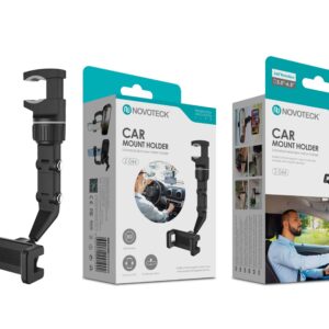 Suporte para Telemóvel de Carro Z-044 - Ajustável e Versátil com Rotação 360°, Montagem Fácil
