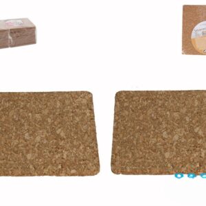 Base de cortiça quadrada para as panelas (2pcs)