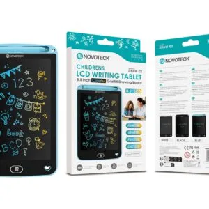 Tablet de Escrita LCD Colorido para Crianças - 8,5'' Polegadas, DRAW-02 Azul