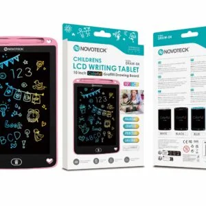 Tablet de Escrita LCD Colorido para Crianças - 10'' Polegadas, DRAW-04 Rosa