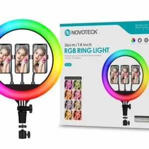 Ring light RGB Novoteck 36cm sem tripé RL-