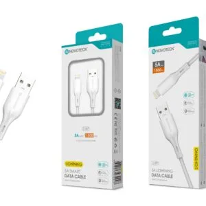 Cabo de Dados Lightning Branco 1.50M,5A, S-087